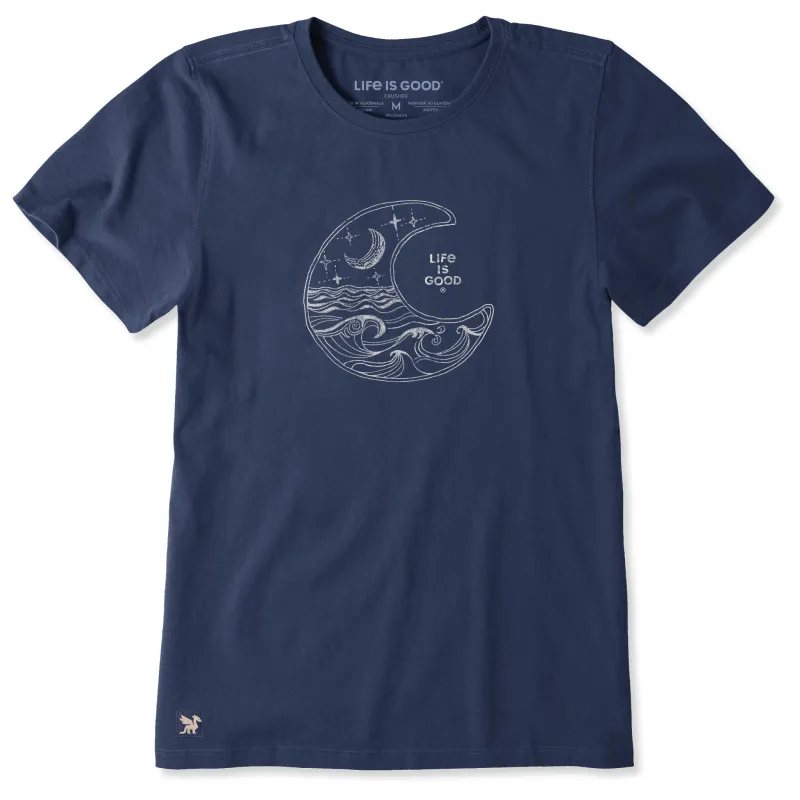 Women's Lunar Waves Short Sleeve Tee made by Life is Good