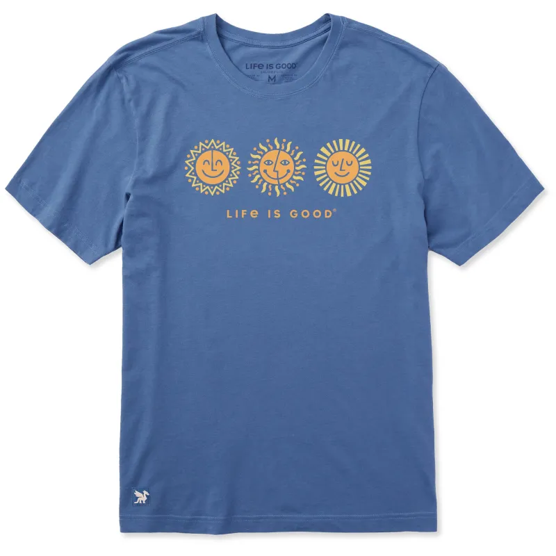 Men's Three Suns Short Sleeve Crusher Tee made by Life is Good