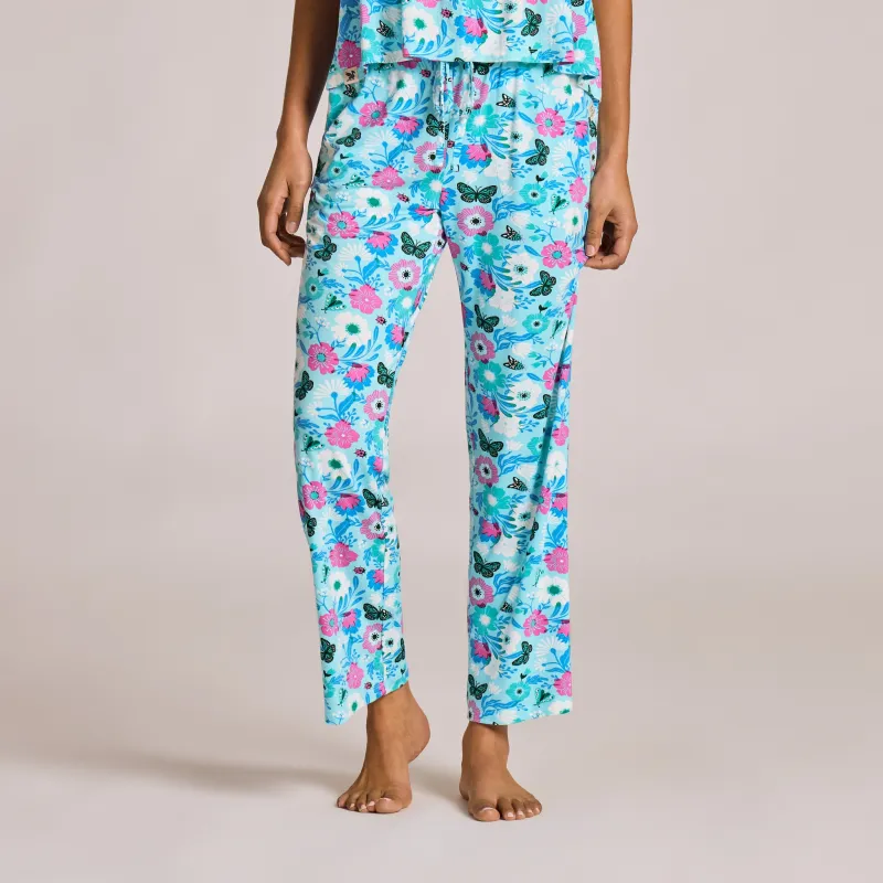 Women's Summer Garden Pattern Lightweight Sleep Pant made by Life is Good