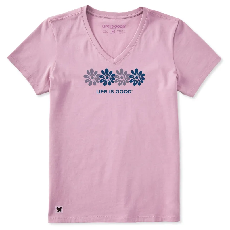Women's Rally Daisies Short Sleeve Crusher-LITE Vee made by Life is Good