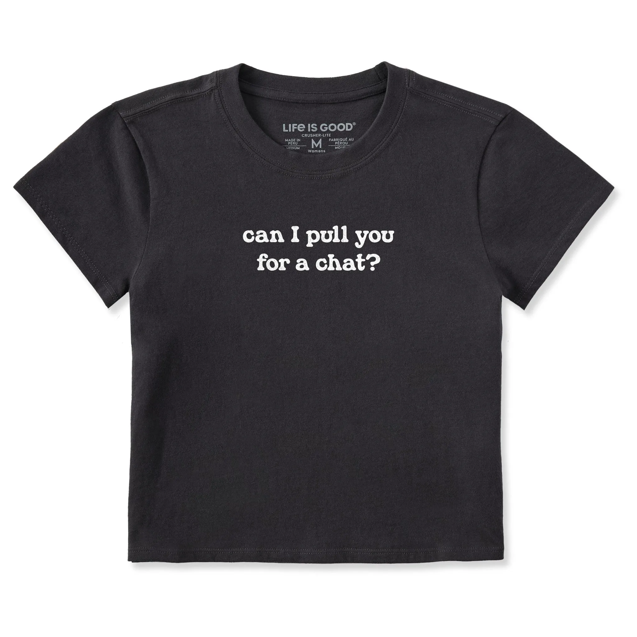 Women's Can I Pull You For a Chat Crusher-LITE Shrunken Tee sold by Life is Good