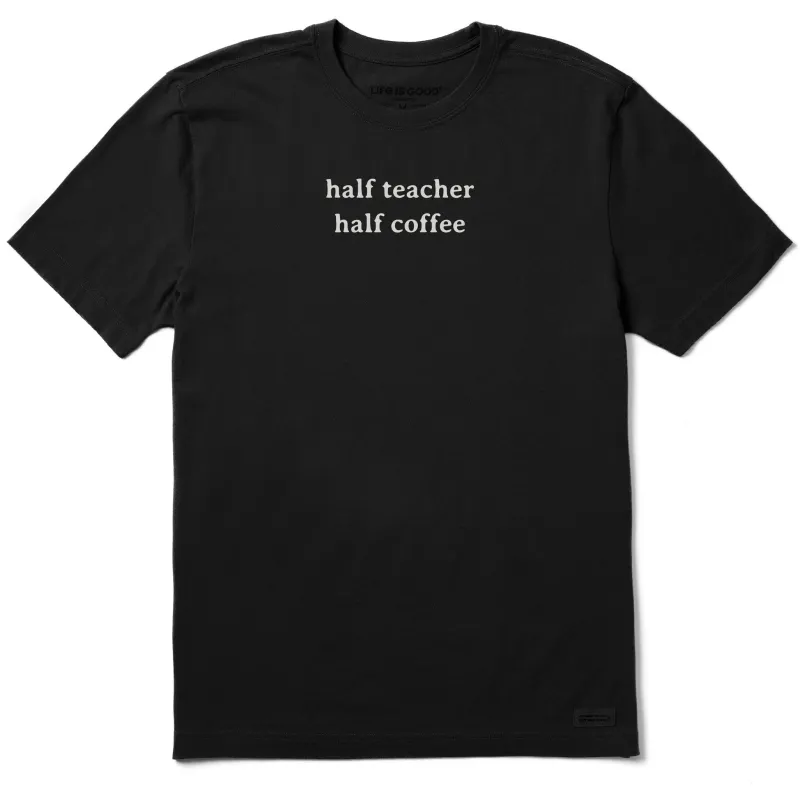 Men's Half Teacher Half Coffee Short Sleeve Tee made by Life is Good