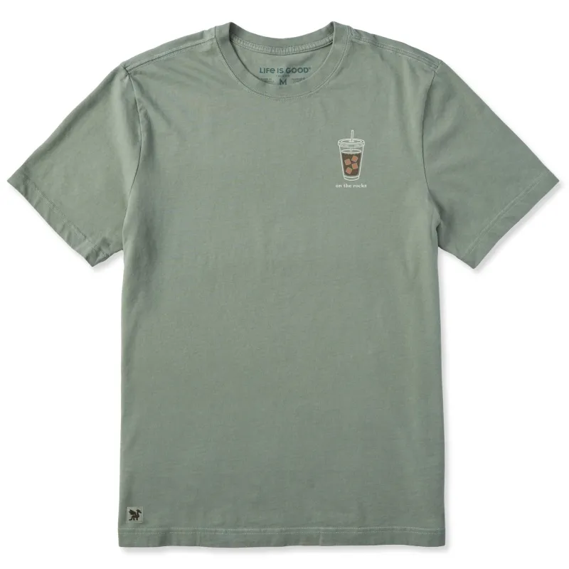 Men's On the Rocks Iced Coffee Short Sleeve Tee made by Life is Good