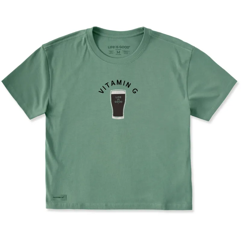 Women's Vitamin G Short Sleeve Crusher Boxy Tee made by Life is Good