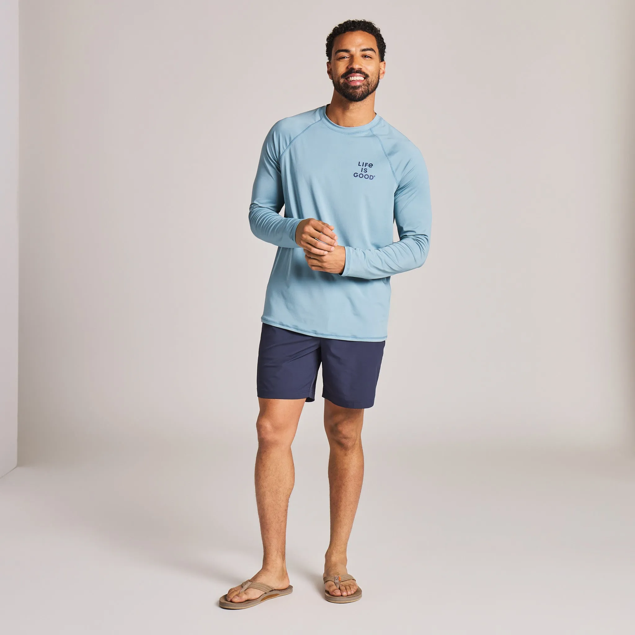 Men's Mountain Sunrise Long Sleeve Rashguard sold by Life is Good product image thumbnail 3