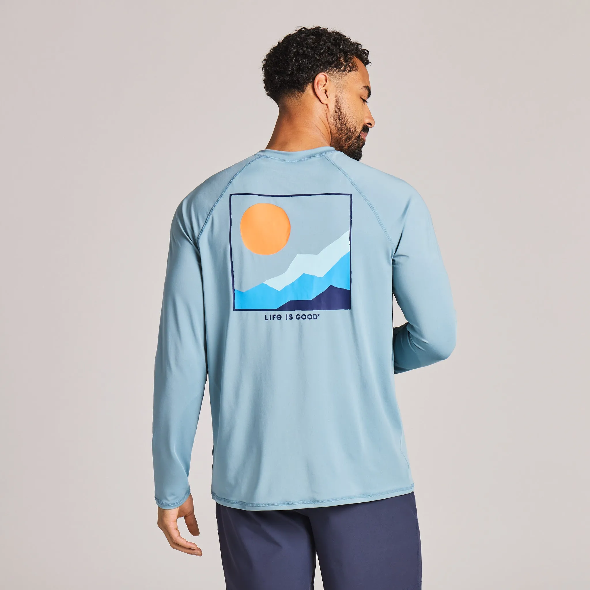 Men's Mountain Sunrise Long Sleeve Rashguard sold by Life is Good product image thumbnail 5
