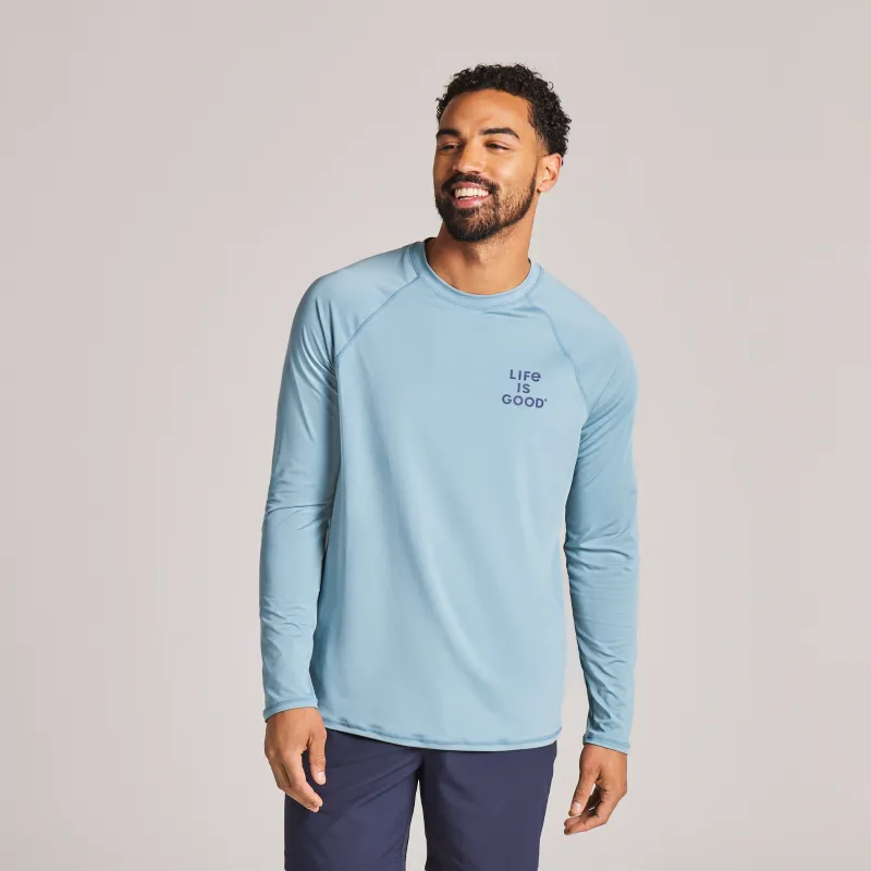Men's Mountain Sunrise Long Sleeve Rashguard made by Life is Good