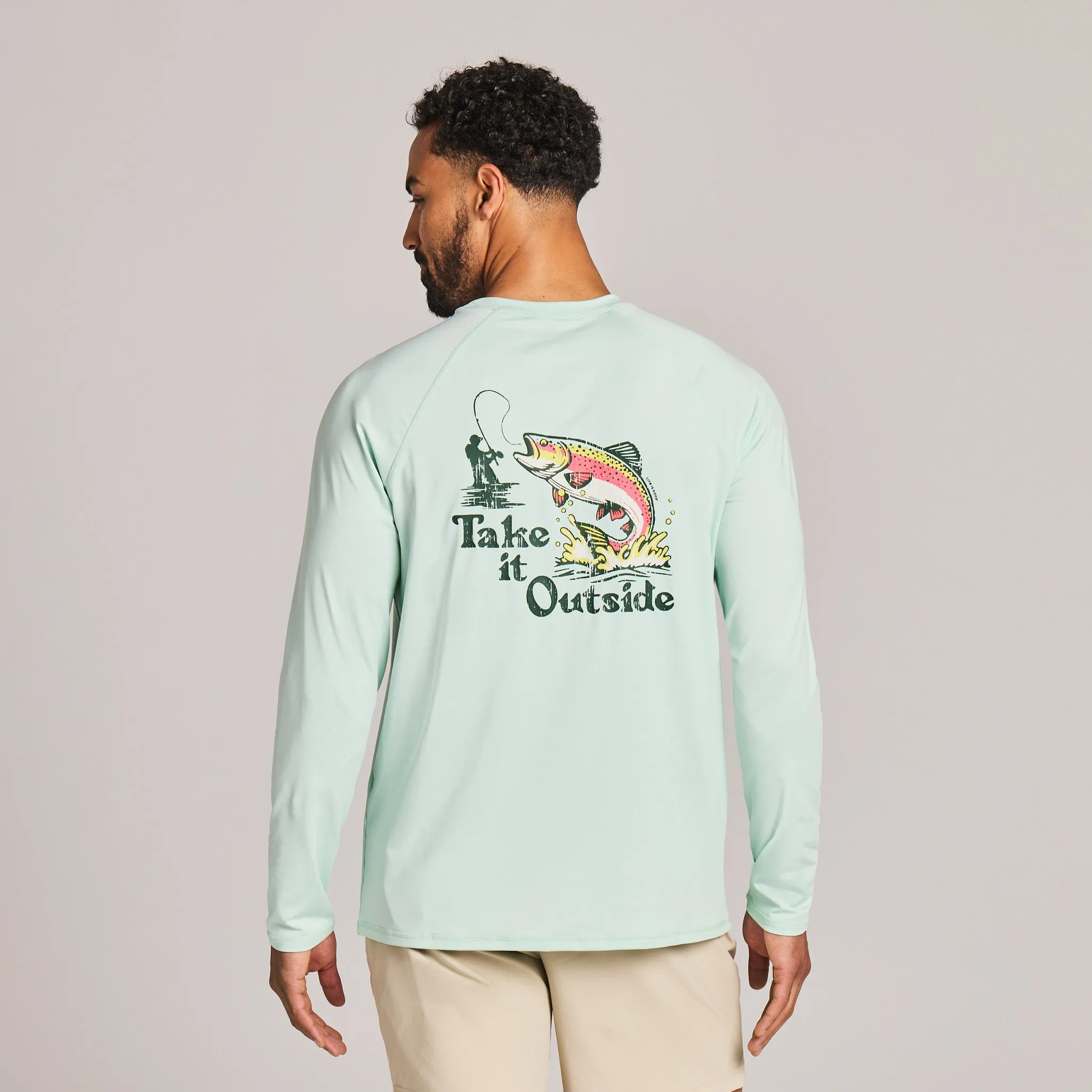 Men's Take It Outside Long Sleeve Rashguard sold by Life is Good product image thumbnail 5
