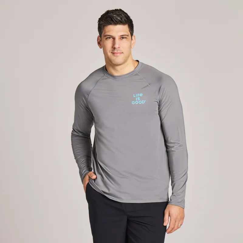 Men's LIG Sunset Long Sleeve Rashguard made by Life is Good