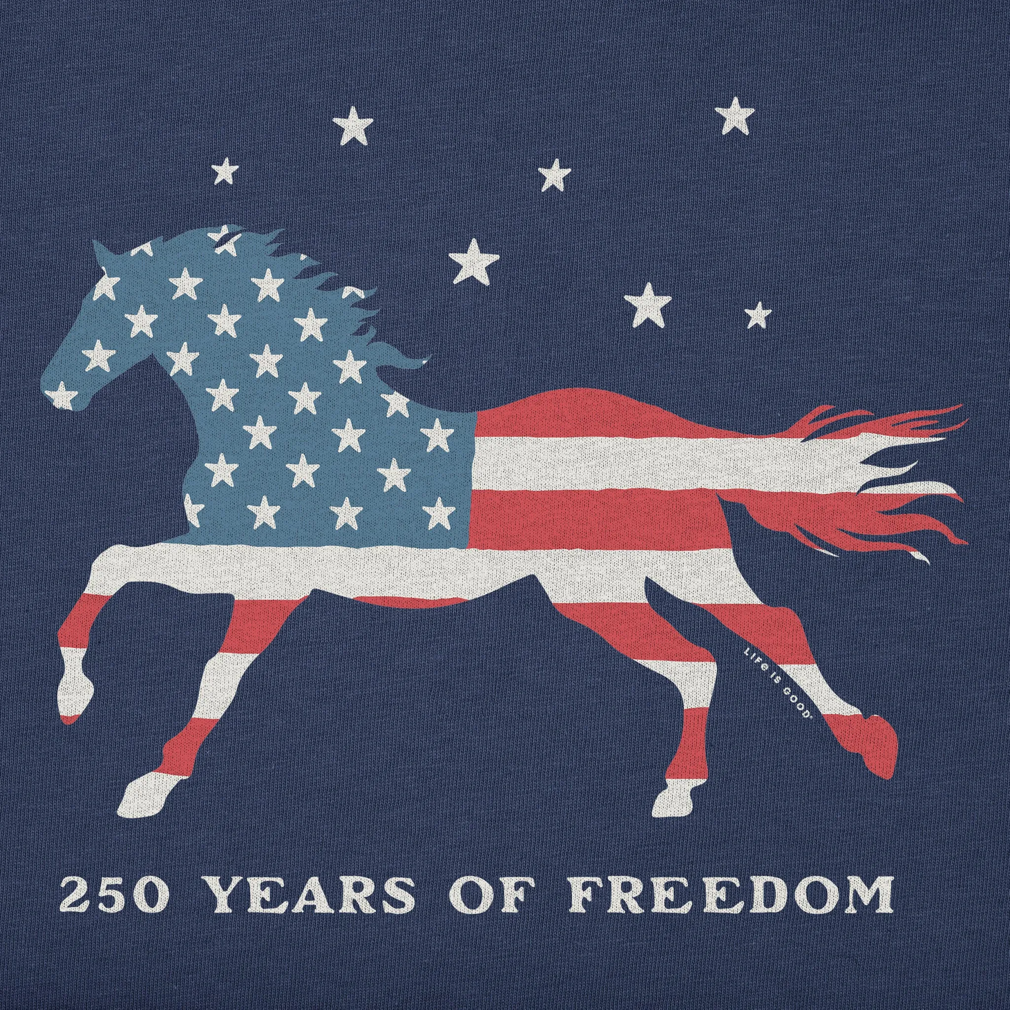 Women's 250 Years of Freedom Horse Short Sleeve Tee sold by Life is Good product image thumbnail 4