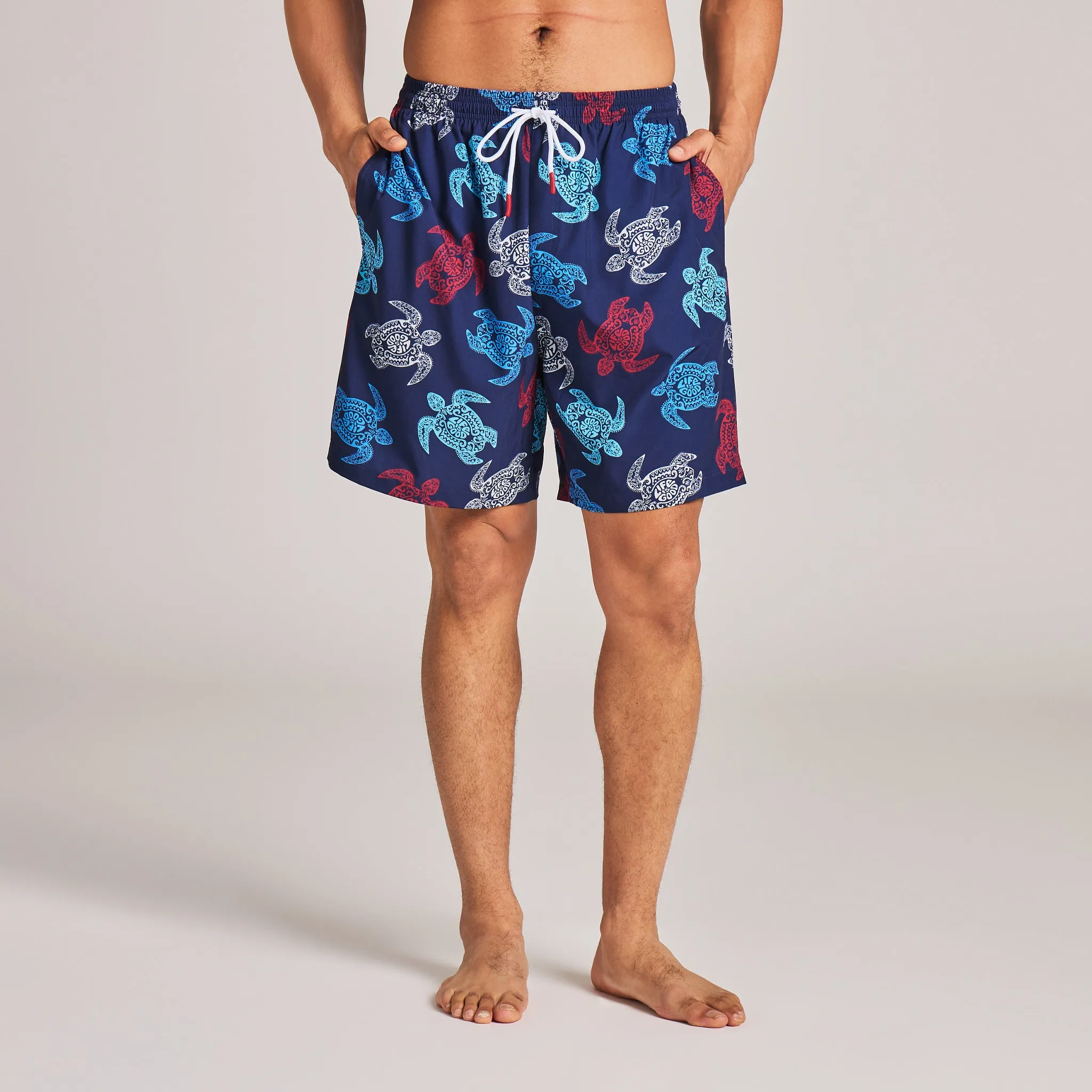 Men's Americana Turtle Swim Trunk sold by Life is Good