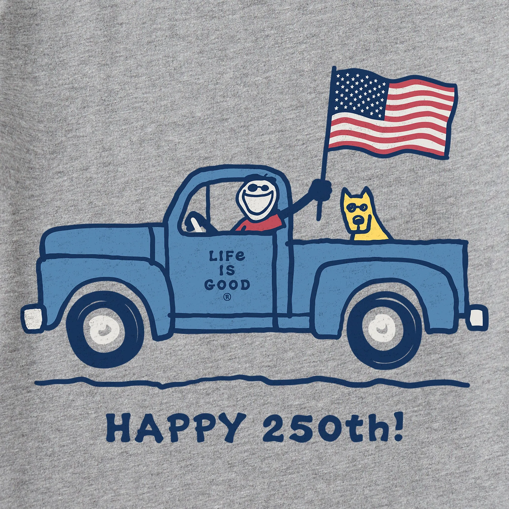 Women's Happy 250th Jake Truck Short Sleeve Tee sold by Life is Good product image thumbnail 2