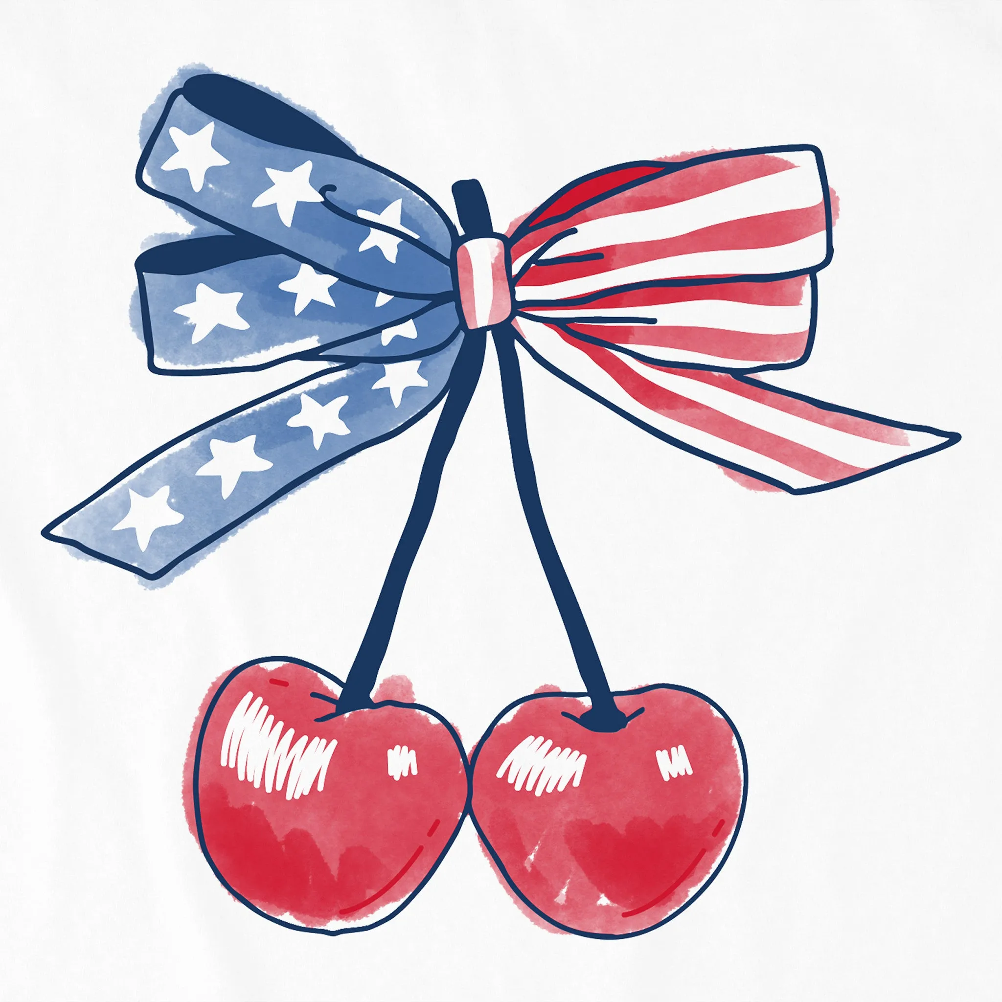 Women's USA Cherries Short Sleeve Tee sold by Life is Good product image thumbnail 4