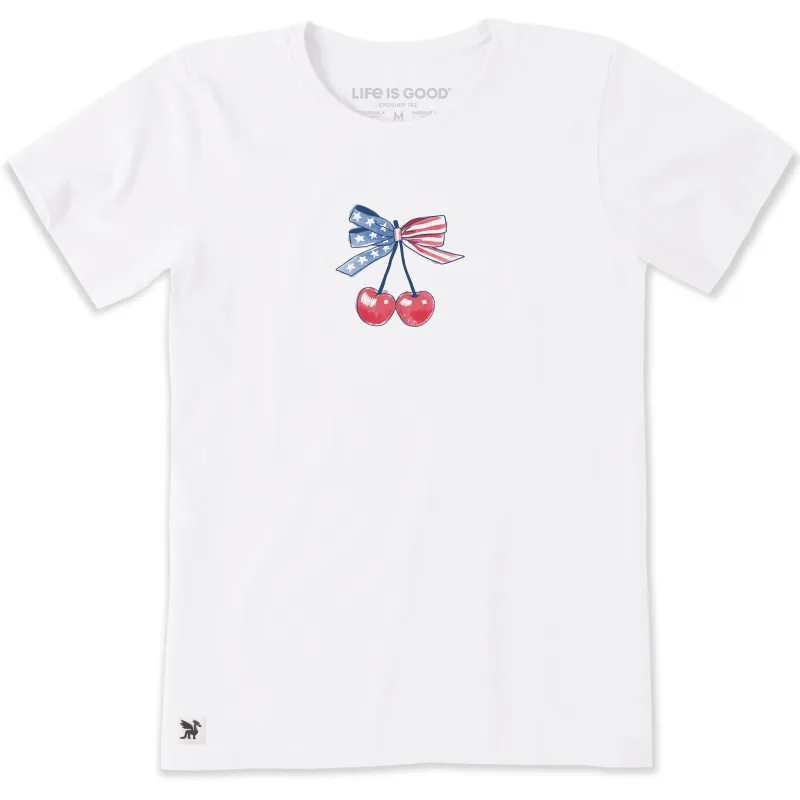 Women's USA Cherries Short Sleeve Tee made by Life is Good