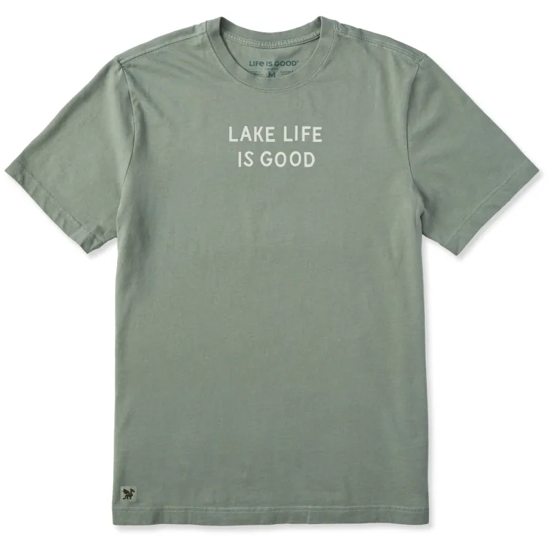 Men's Lake Life is Good Jumble Short Sleeve Tee made by Life is Good