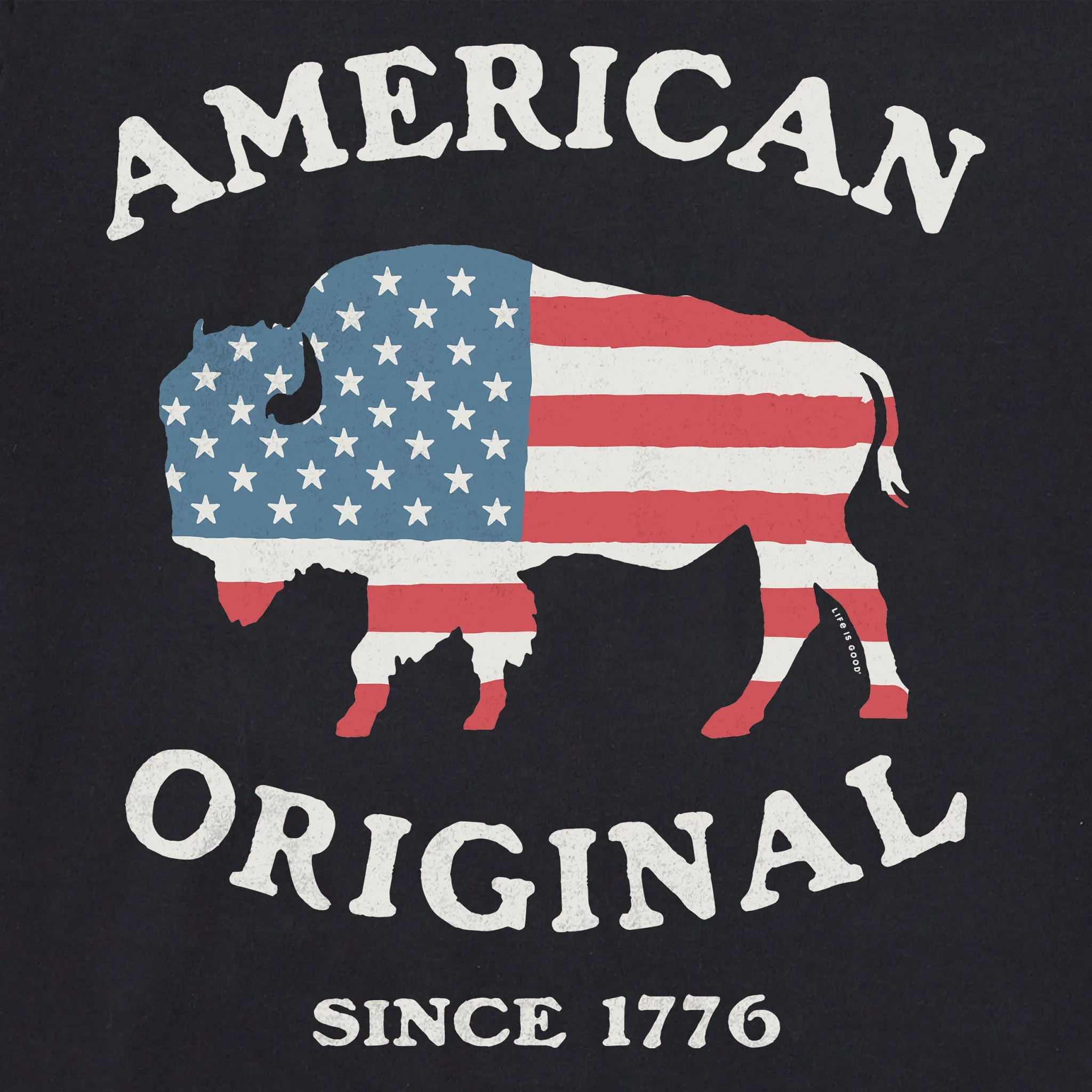 Women's American Original Bison Short Sleeve Tee sold by Life is Good product image thumbnail 2