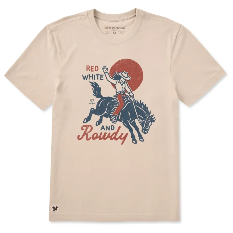 Men's Red White and Rowdy Short Sleeve Tee made by Life is Good