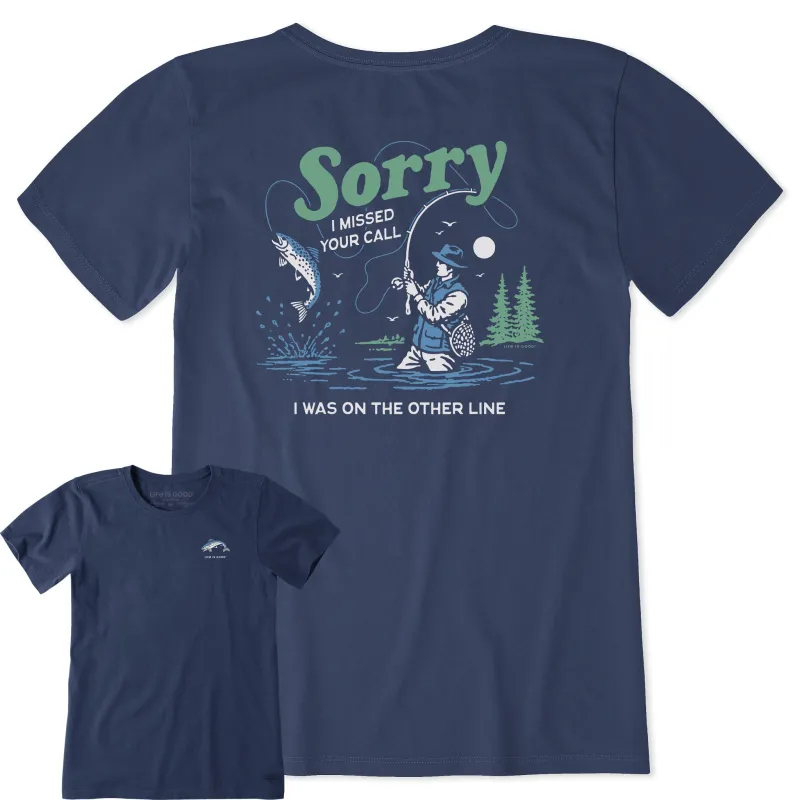 Women's Sorry I Missed Your Call Short Sleeve Tee made by Life is Good