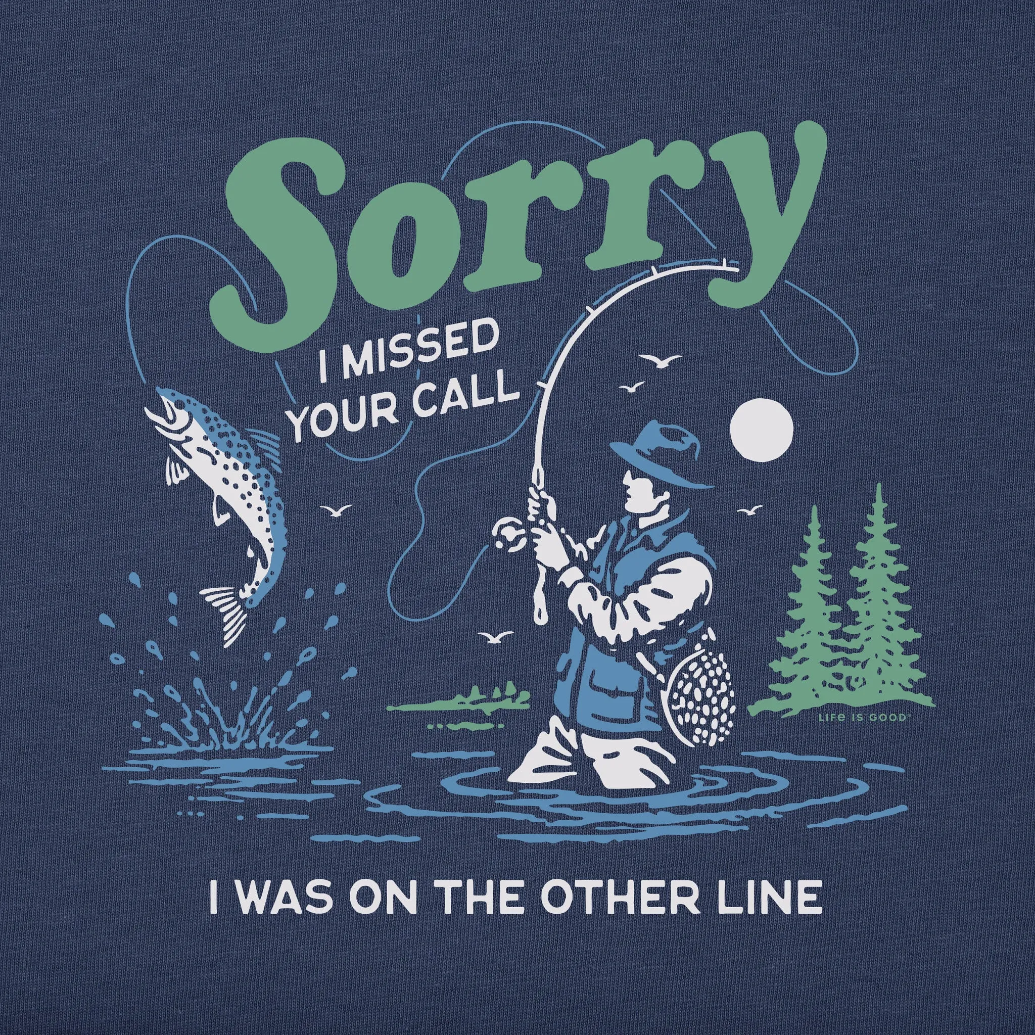 Men's Sorry I Missed Your Call Short Sleeve Tee sold by Life is Good product image thumbnail 5