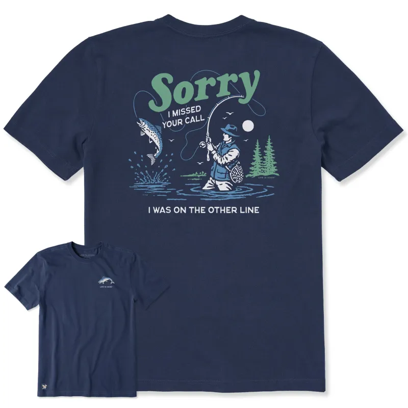 Men's Sorry I Missed Your Call Short Sleeve Tee made by Life is Good