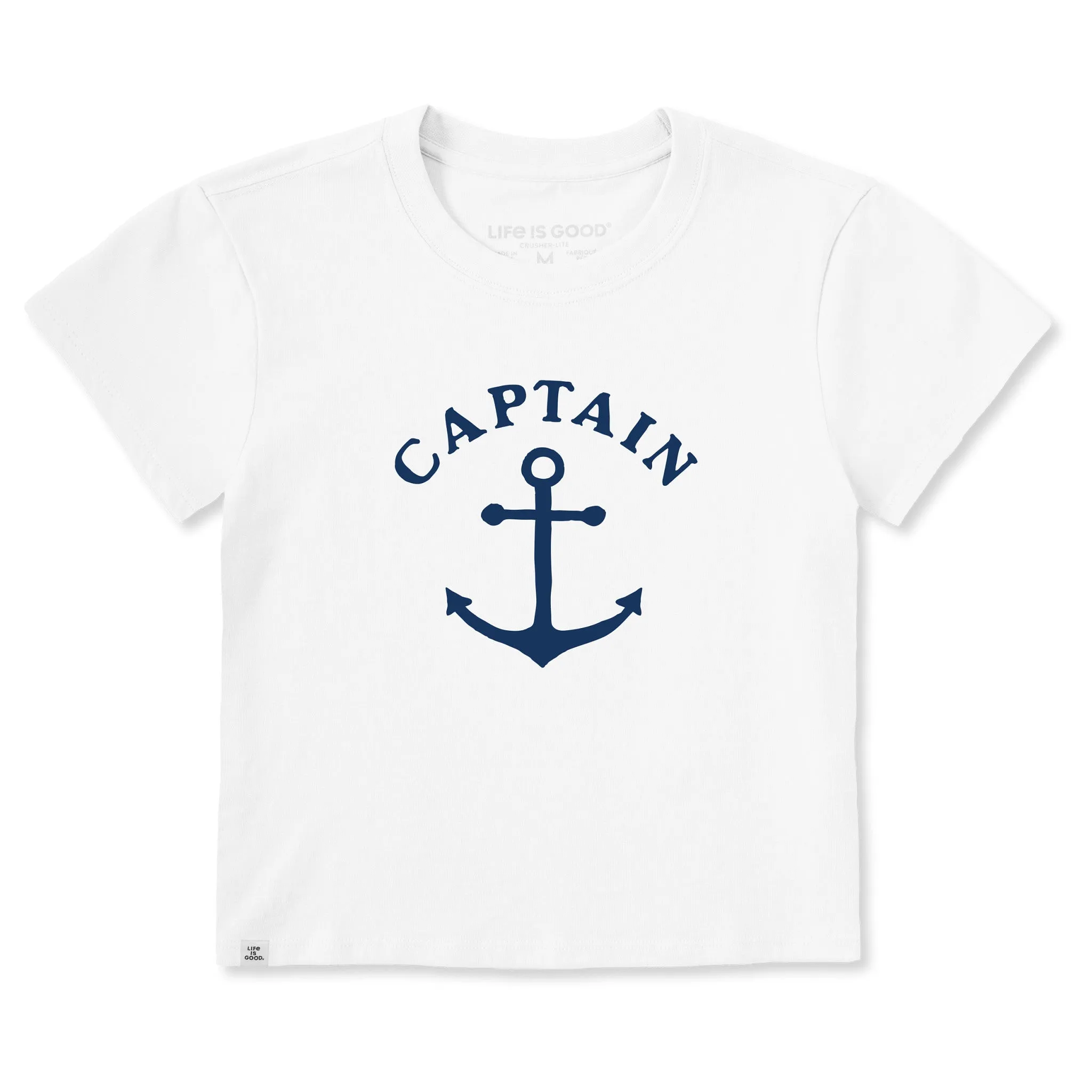 Women's Captain Anchor Crusher-LITE Shrunken Tee sold by Life is Good