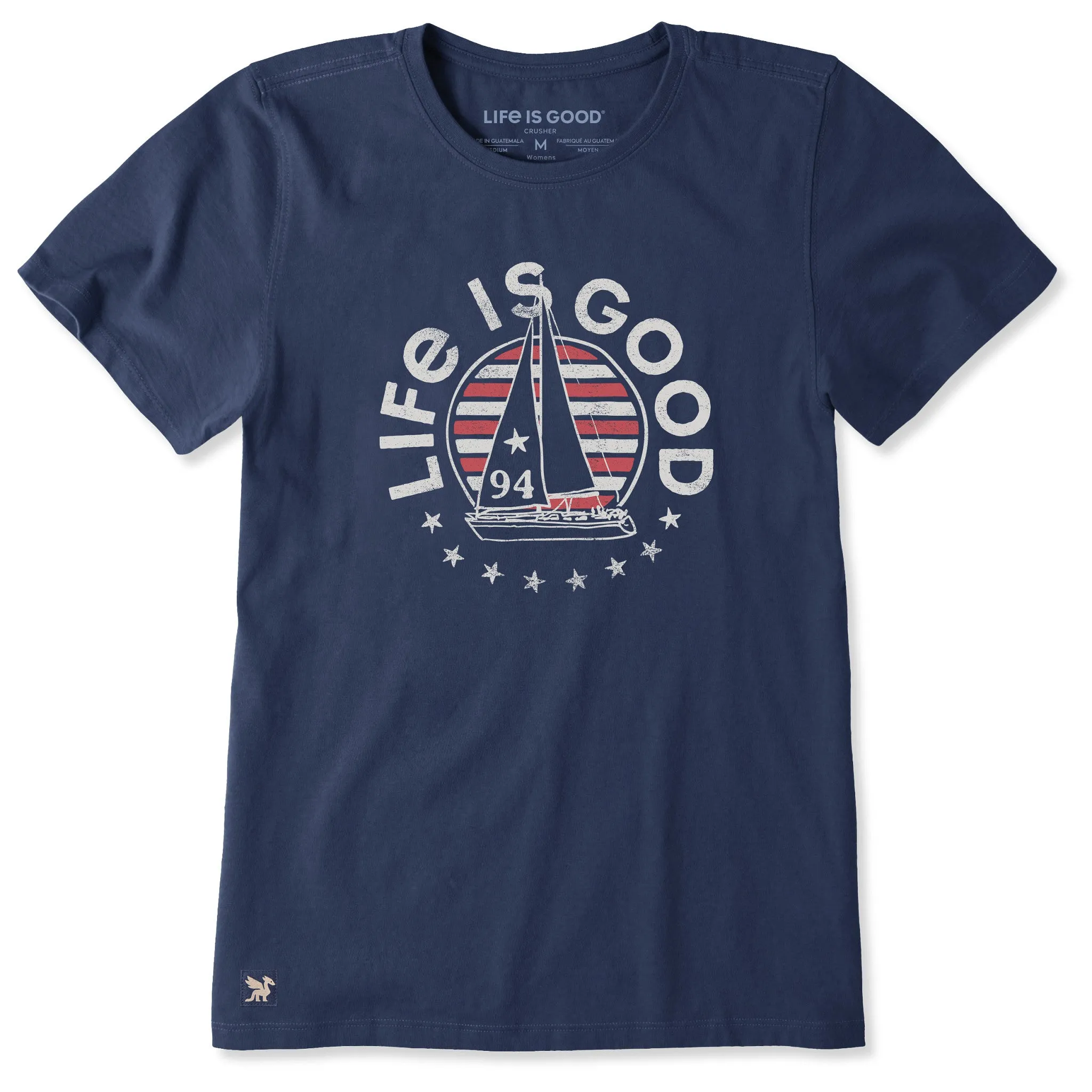 Women's American Sailboat Short Sleeve Tee sold by Life is Good
