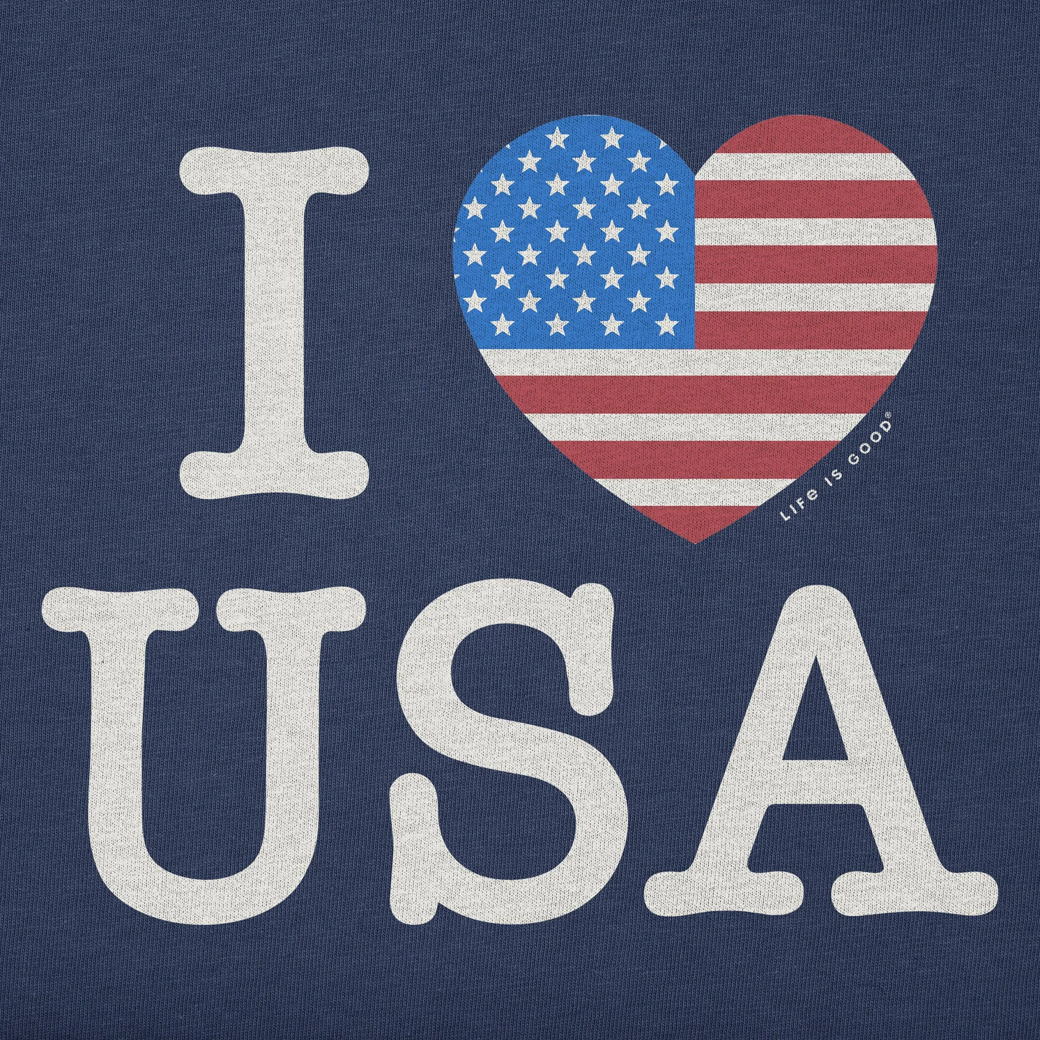 Women's I Heart USA Short Sleeve Tee sold by Life is Good product image thumbnail 2