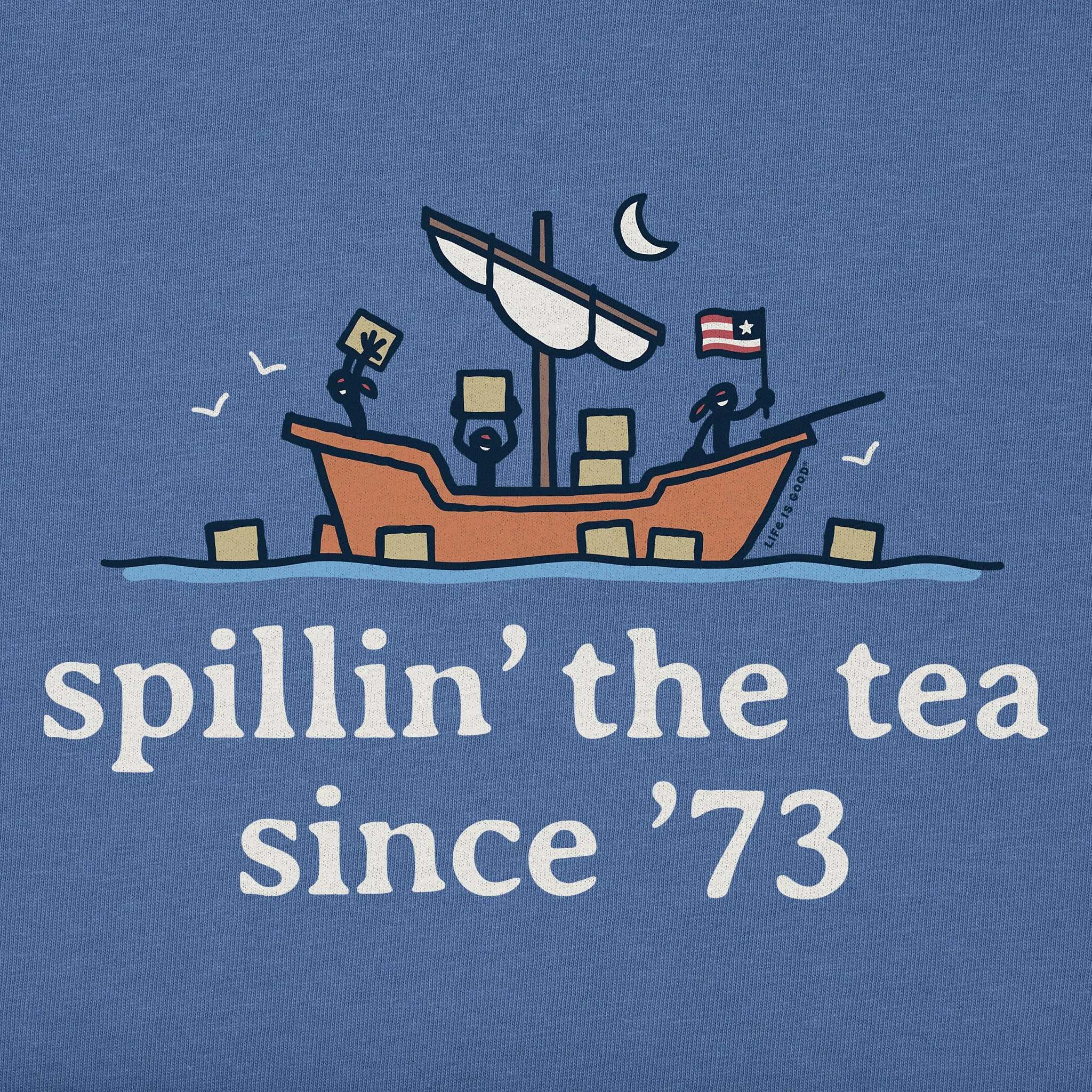 Men's Spillin' the Tea Since '73 Short Sleeve Tee sold by Life is Good product image thumbnail 2
