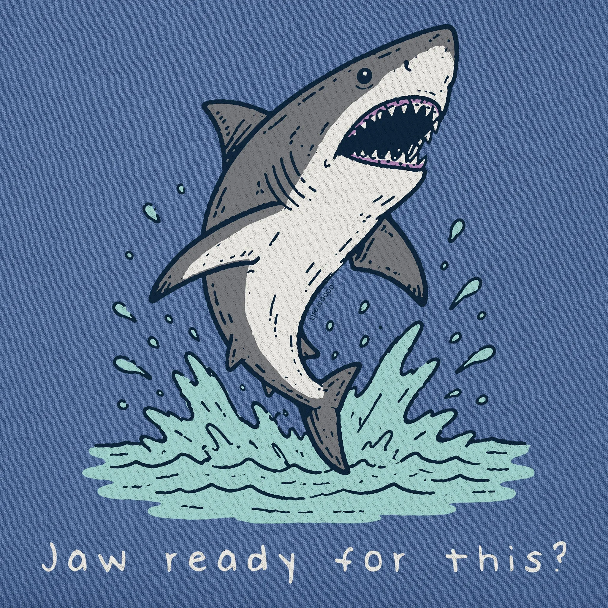 Men's Jaw Ready For This? Short Sleeve Tee sold by Life is Good product image thumbnail 4