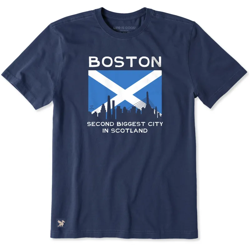 Men's Boston Second Biggest City in Scotland Short Sleeve Tee made by Life is Good