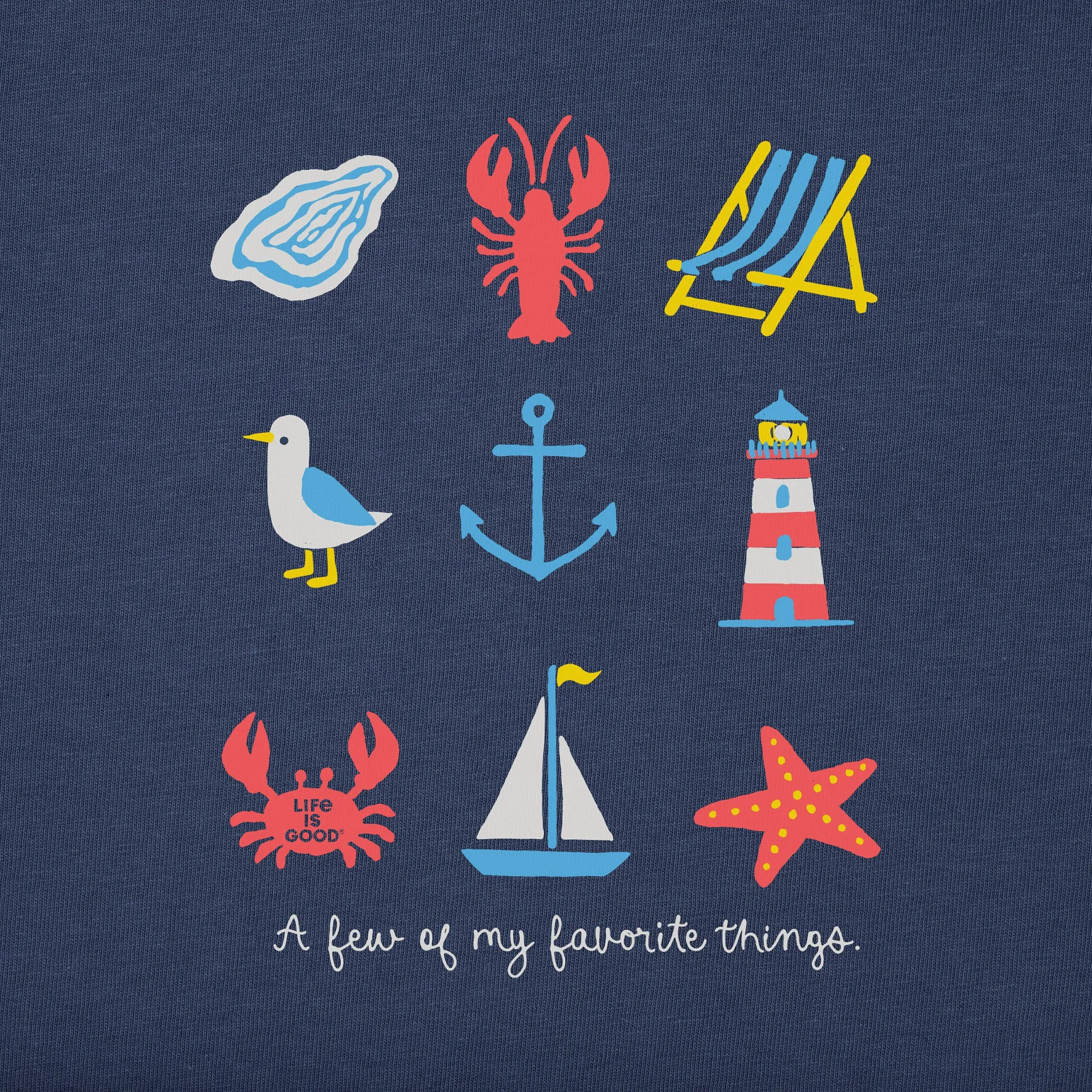 Women's A Few of my Favorite Coastal Things Short Sleeve Crusher-LITE Tee sold by Life is Good product image thumbnail 2