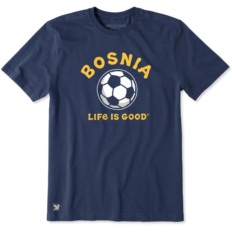 Men's Bosnia Life is Good Short Sleeve Tee made by Life is Good