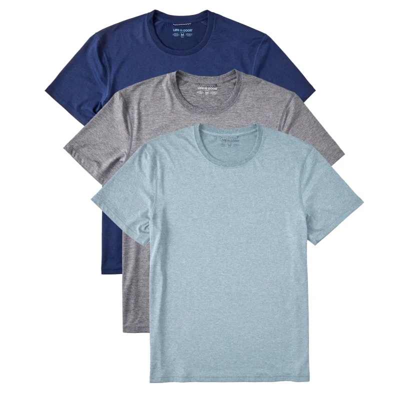 Men's Solid 3-Pack Active Tee- Multi made by Life is Good