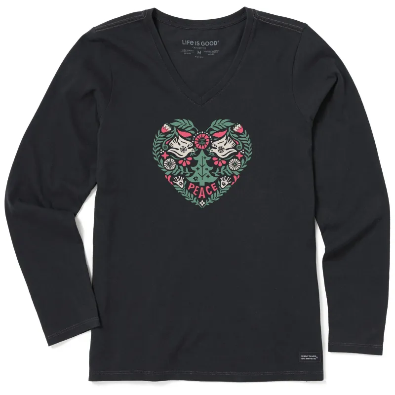 Women's Winter Heard Long Sleeve Crusher Vee made by Life is Good