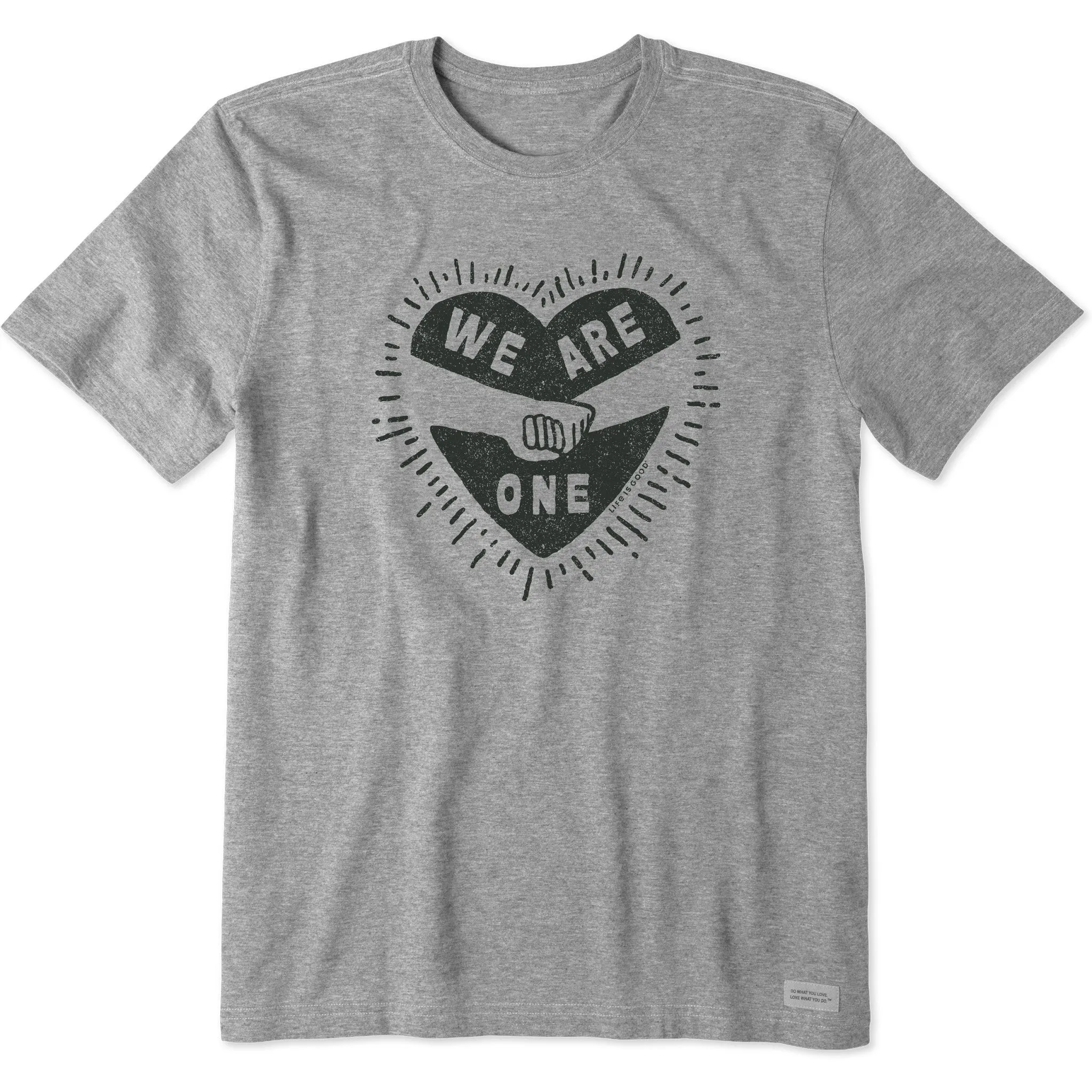 Men's We Are One Holding Hands Short Sleeve Tee sold by Life is Good