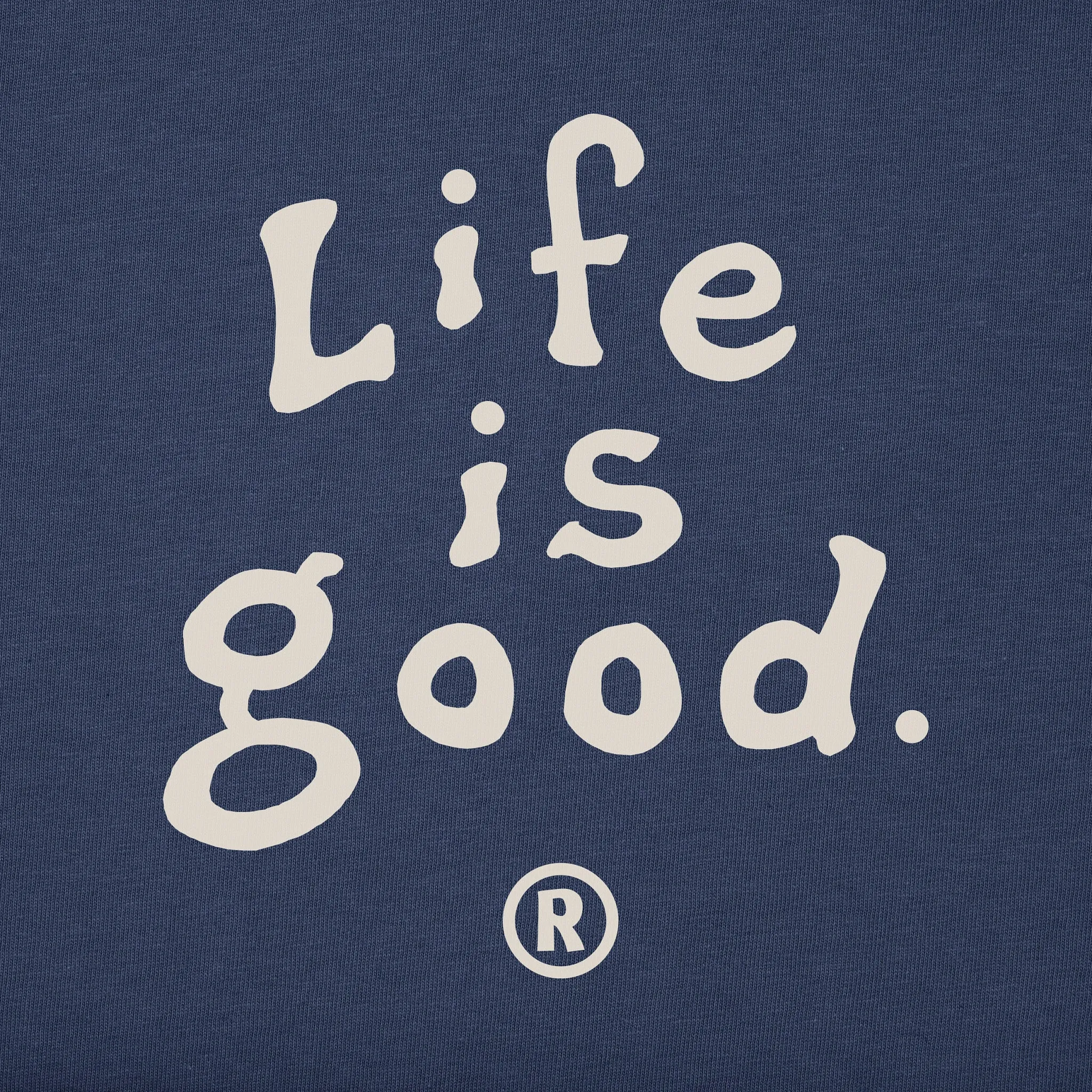 Men's LIG Vintage Wordmark Stacked Simply True Fleece Crew sold by Life is Good product image thumbnail 2