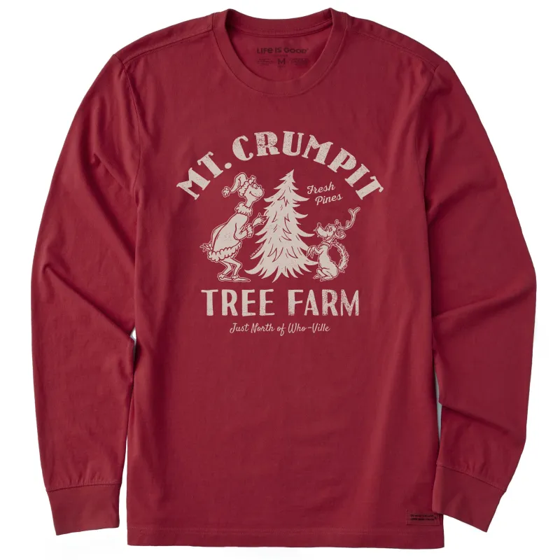 Men's Mt. Crumpit Tree Farm Long Sleeve Crusher Tee made by Life is Good