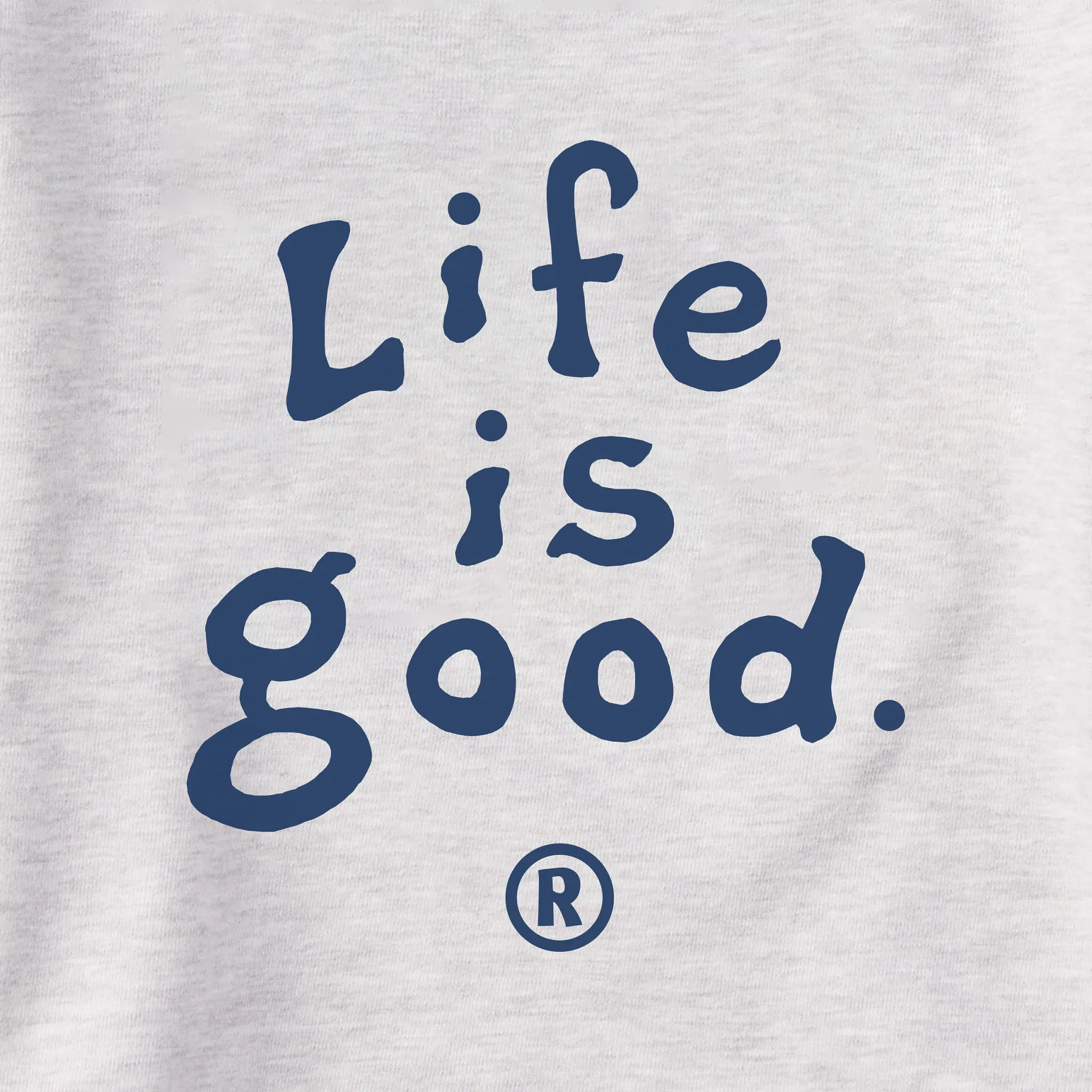 Men's LIG Vintage Wordmark Stacked Simply True Fleece Crew sold by Life is Good product image thumbnail 2