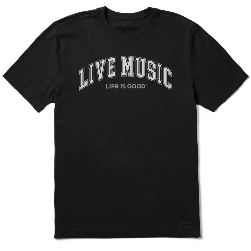 Men's Live Music Arch Short Sleeve Crusher Tee made by Life is Good