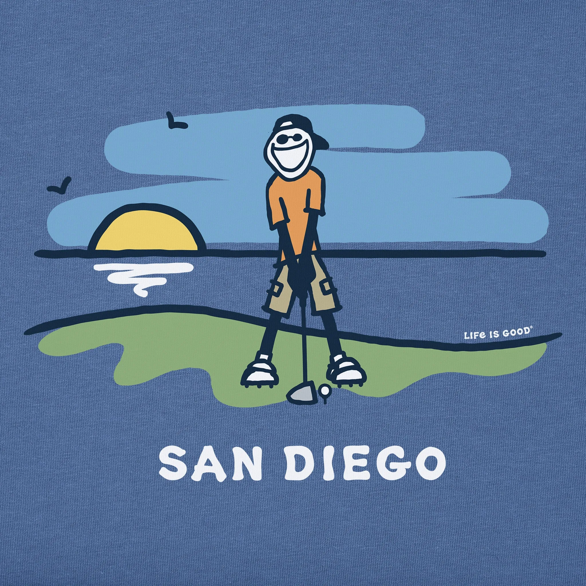 Men's Shoreline Golf San Diego Short Sleeve Crusher-LITE Tee sold by Life is Good product image thumbnail 2