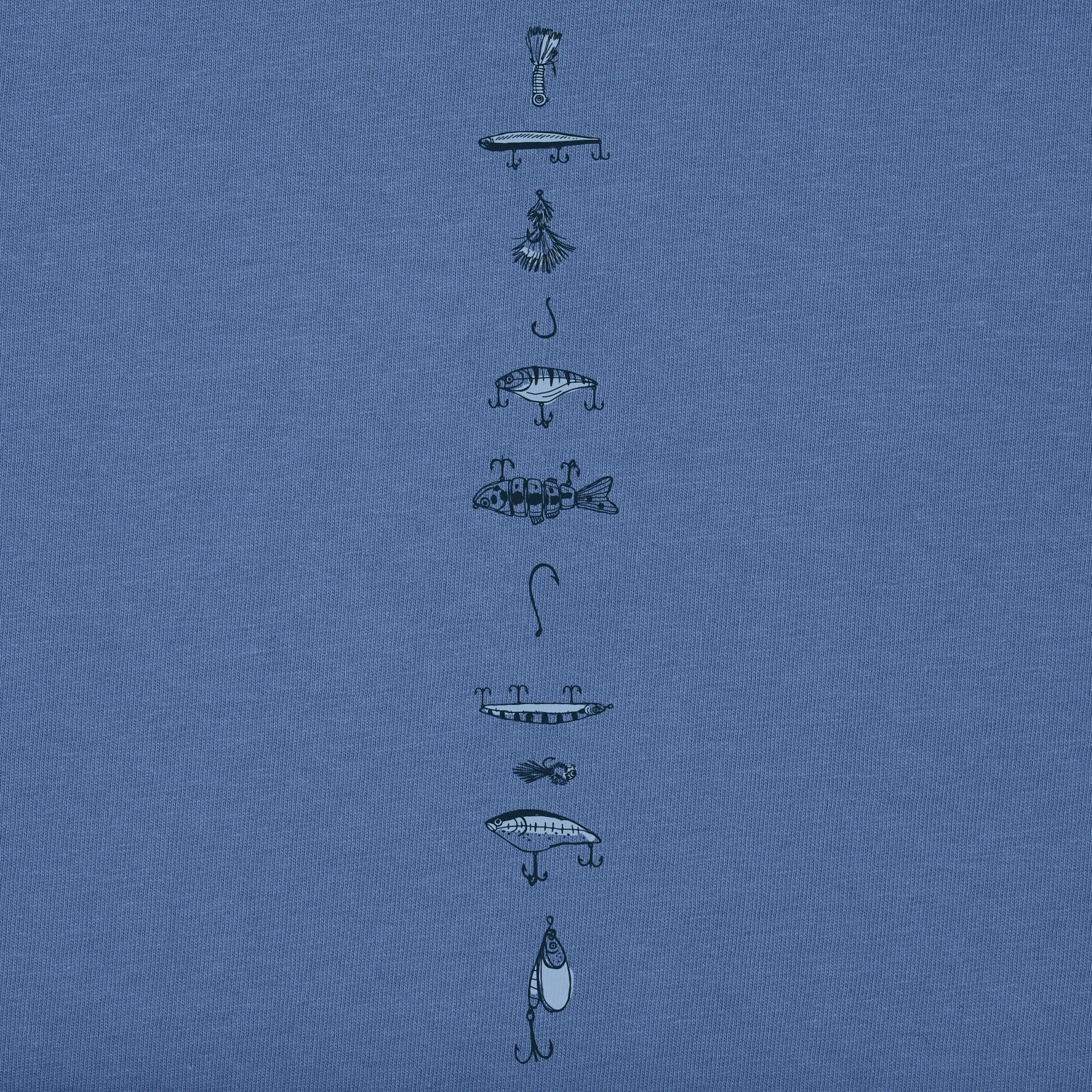 Men's Etched Simple Fish Long Sleeve Crusher Tee sold by Life is Good product image thumbnail 2