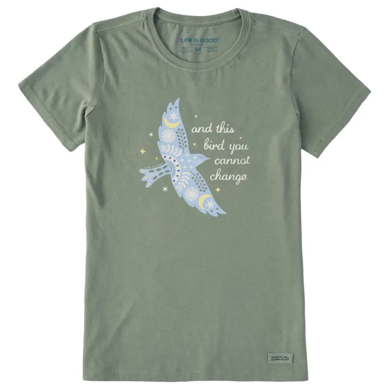 Women's Bluebird You Cannot Change Short Sleeve Crusher-LITE Tee made by Life is Good