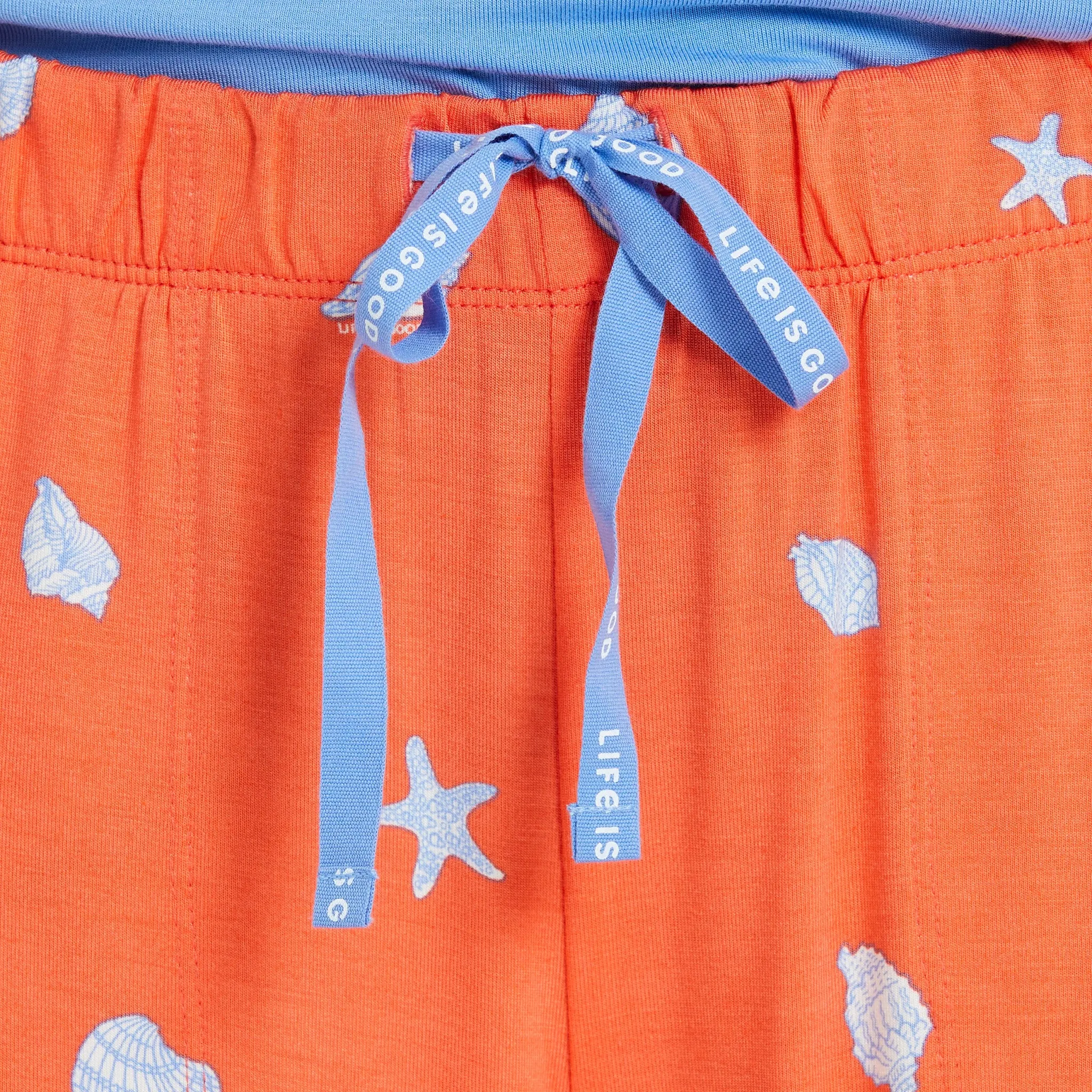Women's Detailed Seashell Pattern Lightweight Sleep Pant sold by Life is Good product image thumbnail 3