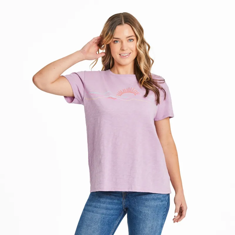Women's Freehand Mountain Sun Slub Easy Fit Tee made by Life is Good