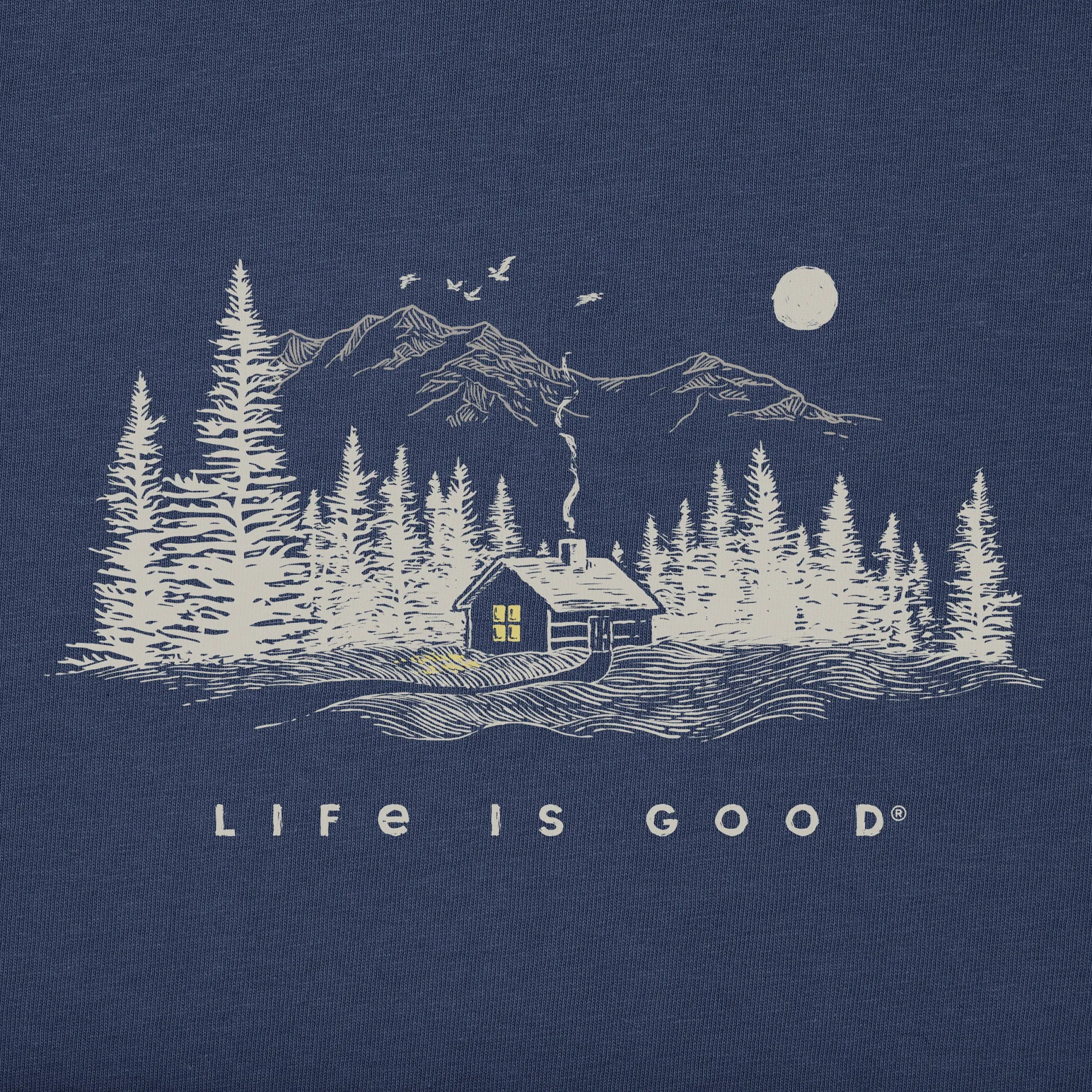 Men's Cabin Escape Long Sleeve Crusher Tee sold by Life is Good product image thumbnail 2
