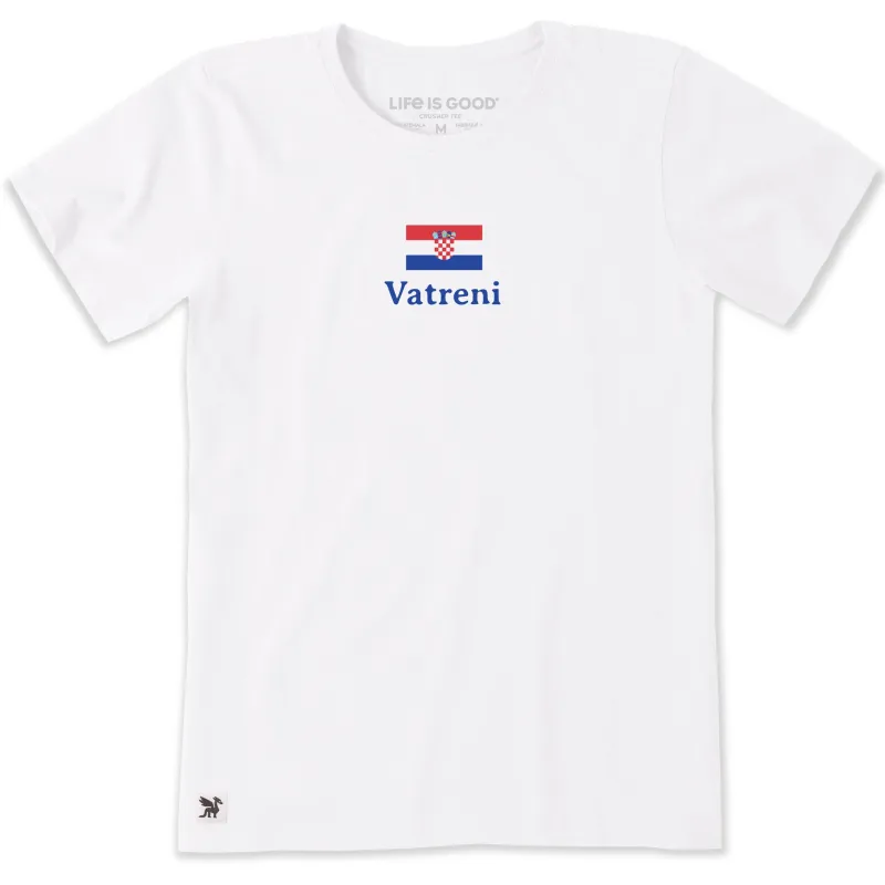 Women's Croatia Vatreni Short Sleeve Crusher Tee made by Life is Good