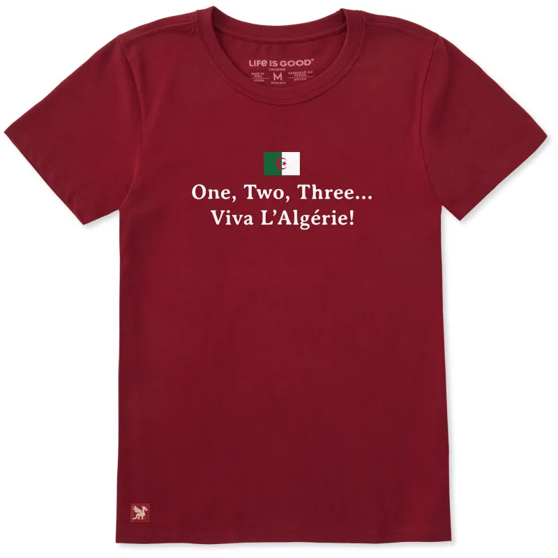 Women's Algeria Flag Short Sleeve Crusher Tee made by Life is Good
