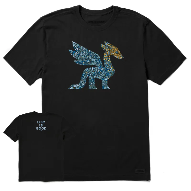 Men's Dragon Mosaic Short Sleeve Crusher Tee made by Life is Good