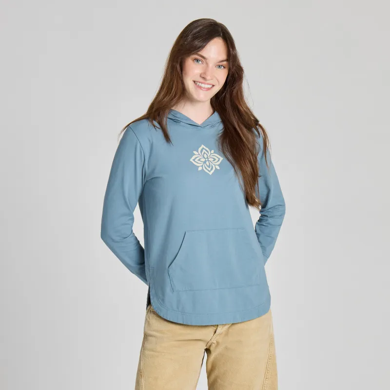Women's Crafty Flower Crusher-FLEX Hoodie Tunic made by Life is Good