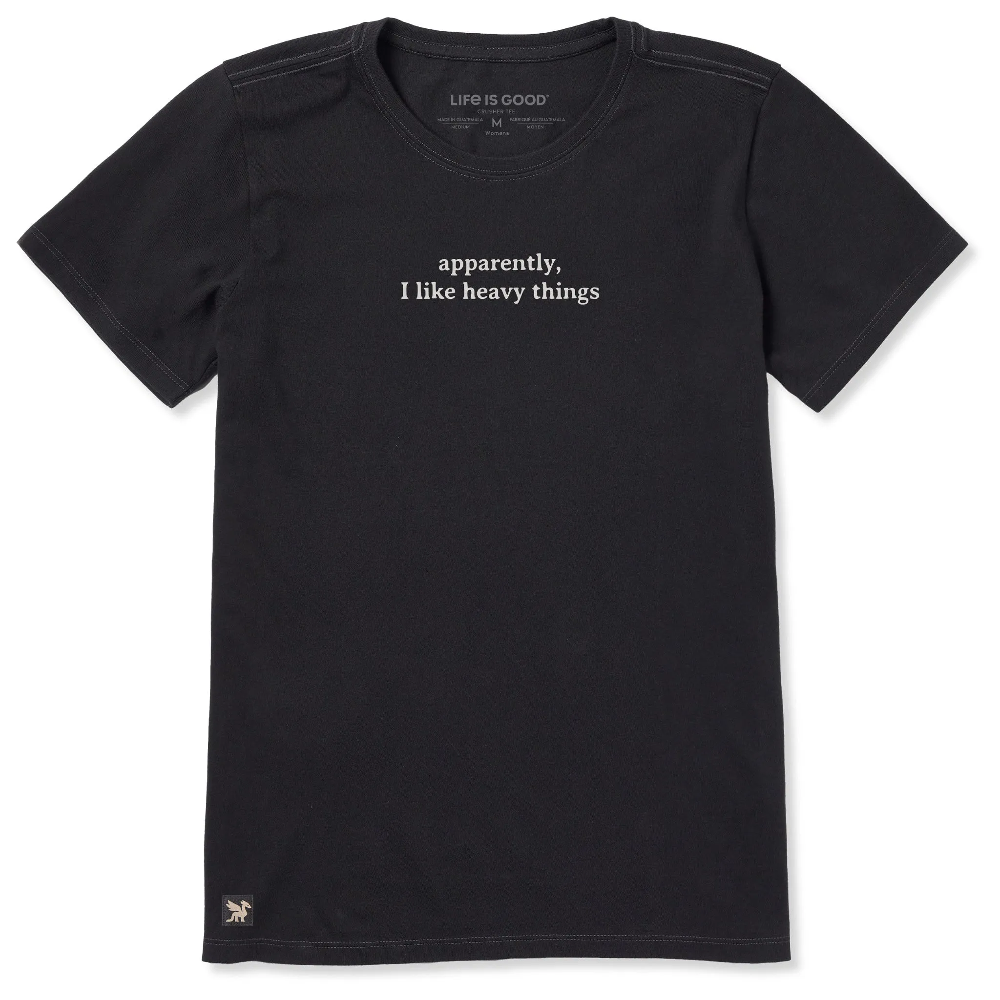 Women's Apparently I Like Heavy Things Short Sleeve Crusher Tee sold by Life is Good